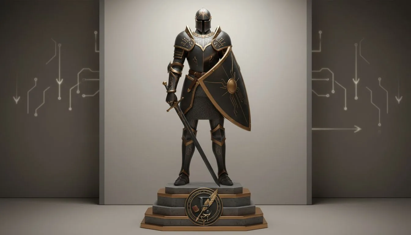 A lone paladin